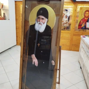Μεγάλες χειροποίητες βυζαντινές εικόνες Αγίων σε φυσικό μέγεθος, ύψος 100 εκατοστά (ένα μέτρο).